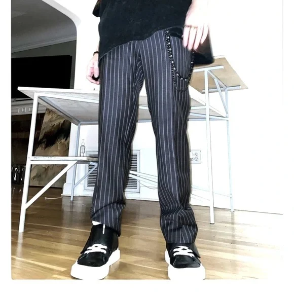 Gucci Wool & Cashmere PinStriped Pants US32 - Picture 6 of 6